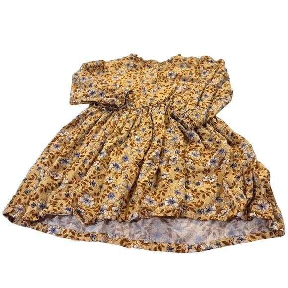 Daisy Fuentes Toddler Girl 3T Floral Long Sleeve Fall Dress - Picture 2 of 4